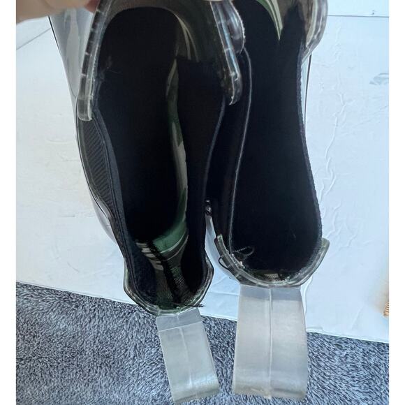 Seven7 Halifax Women's Green/Black Camo Chelsea Lug Sole Rain Ankle Boots Size 9 - Picture 9 of 11